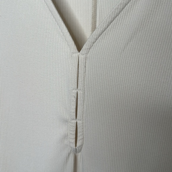 Addition Elle Cream Ribbed Knit Racer Back Cami - Picture 6 of 11